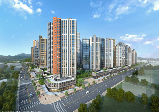 e편한세상 부평 그랑힐스 투시도.   <대림산업 제공>